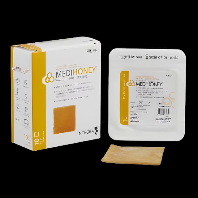 Honey Impregnated Wound Dressing MEDIHONEY® Square 2 X 2 Inch Sterile