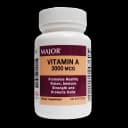 Vitamin Supplement Major® Vitamin A 3,000 mcg Strength Capsule 100 per Bottle