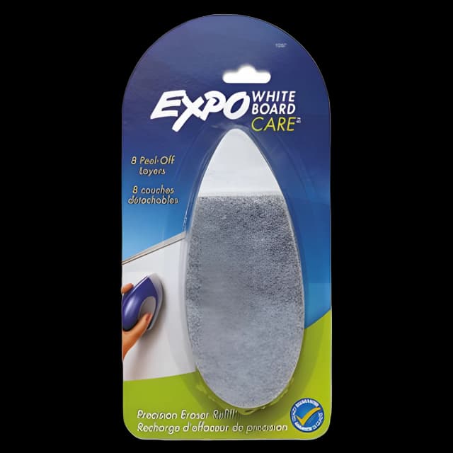 White Board CARE Dry Erase Precision Eraser Refill, Eight Peel-Off Layers, 2.25" x 6"