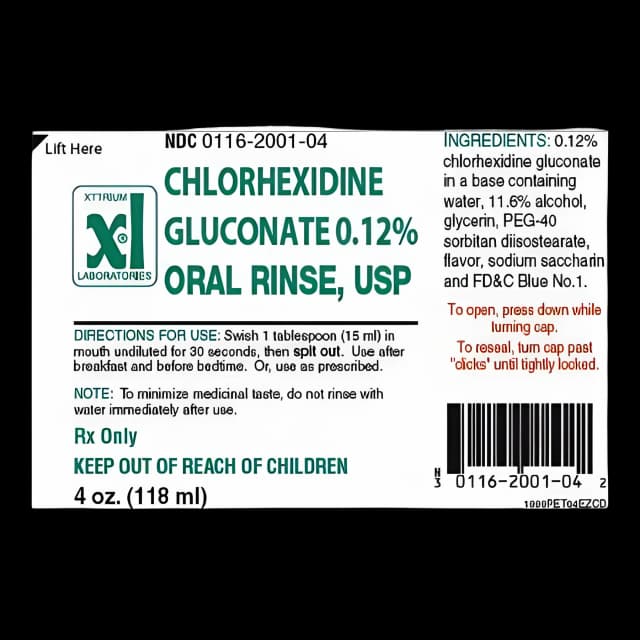 Chlorhexidine Gluconate 0.12% Mouthwash by Xttrium - 4 oz