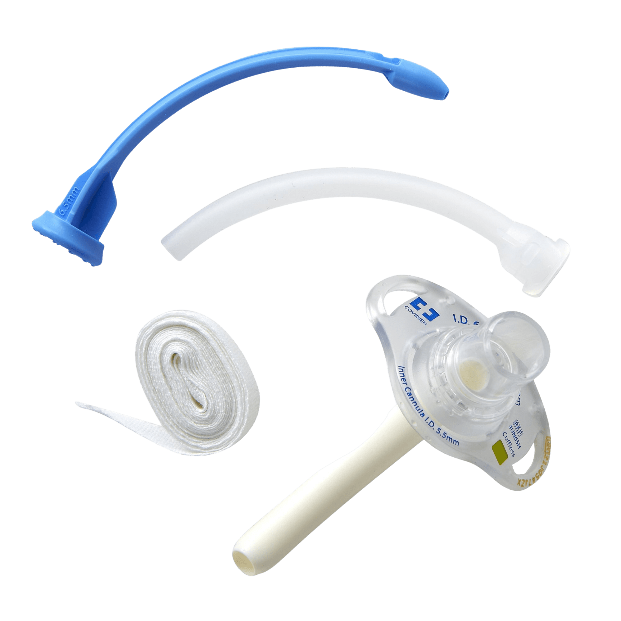 Flexible Tube, 6.5mm, Adult, Cuffless, Disposable Inner Cannula