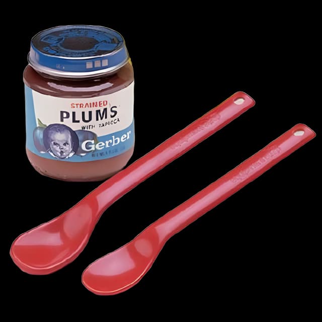 Feeding Therapy Spoon Large Maroon Plastic