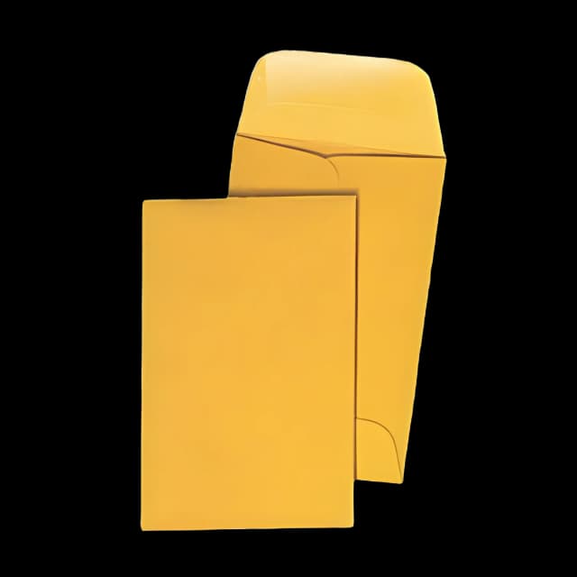 Kraft Coin Envelope, #1, Round Flap, Gummed Closure, 2.25 x 3.5, Light Brown Kraft, 500/Box