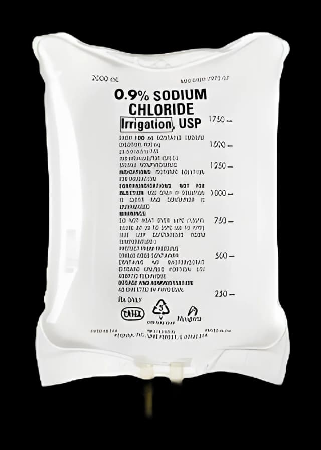 Irrigation Solution 0.9% Sodium Chloride, Preservative Free Not for Injection Flexible Bag 2,000 mL - 797207