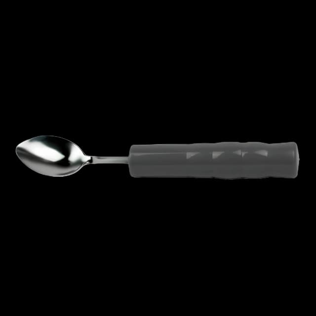 Teaspoon Weighted White Plastic Handle / Stainless Steel