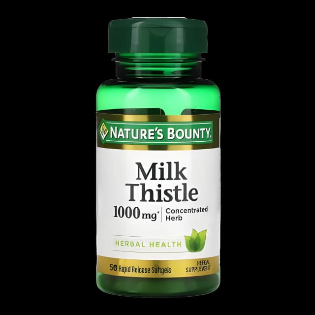 Dietary Supplement Nature's Bounty® Milk Thistle 1000 mg Strength Capsule 50 per Bottle