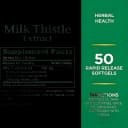 Dietary Supplement Nature's Bounty® Milk Thistle 1000 mg Strength Capsule 50 per Bottle