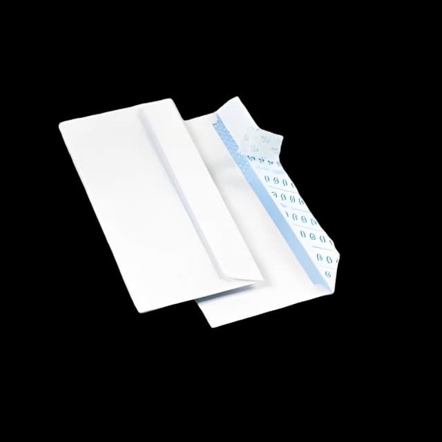 Redi-Strip Security Tinted Envelope, #10, Commercial Flap, Redi-Strip Heat-Resistant Closure, 4.13 x 9.5, White, 500/Box