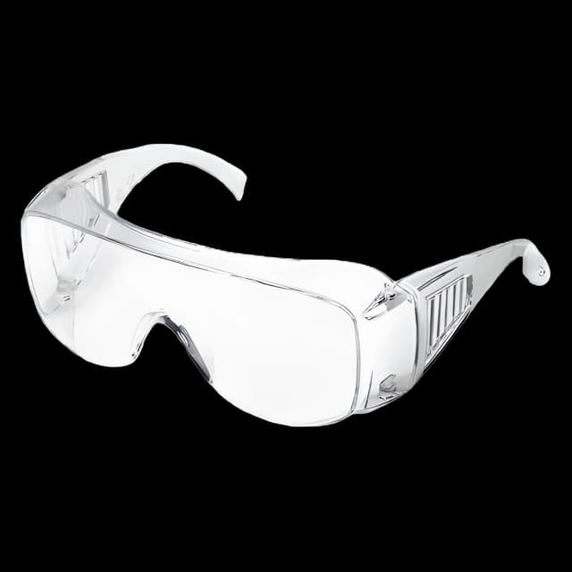 Safety Glasses Condor™ Visitor Wraparound Clear Tint Polycarbonate Lens Clear Frame Over Ear One Size Fits Most