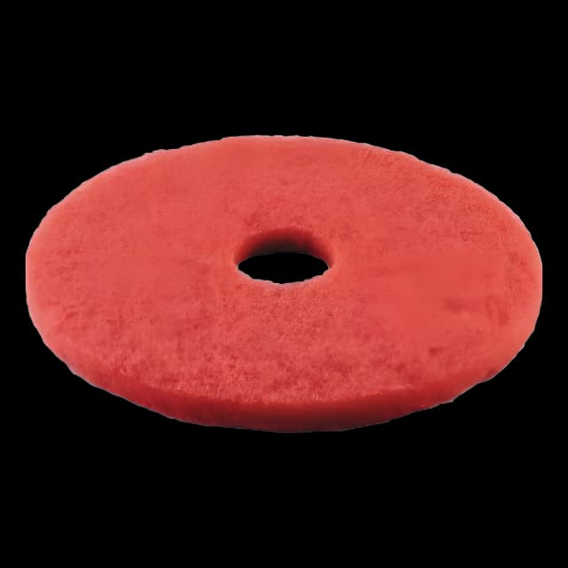 Hard Floor Buffing Pad Boardwalk® 15 Inch Red Nonwoven Polyester Fiber