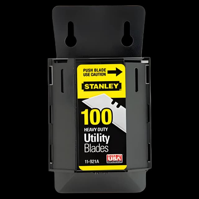 Wall Mount Utility Knife Blade Dispenser w/Blades, 100/Pack