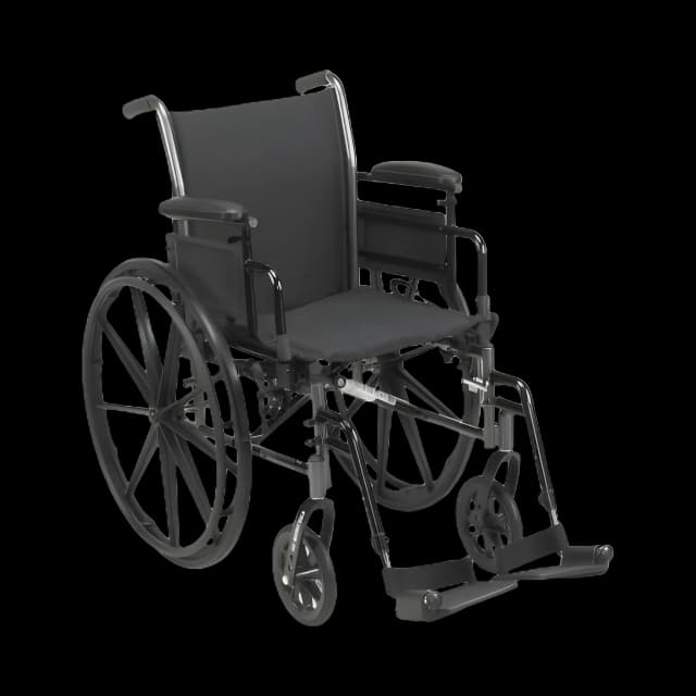 McKesson 20-inch Lightweight Wheelchair - 300 lbs Capacity