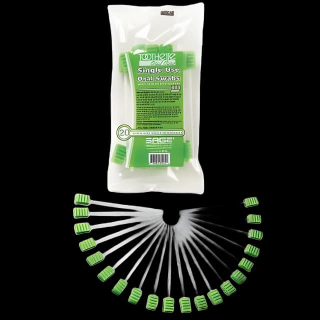 Oral Swab Toothette® Plus Sodium Bicarbonate Foam Tip 20 per Pack