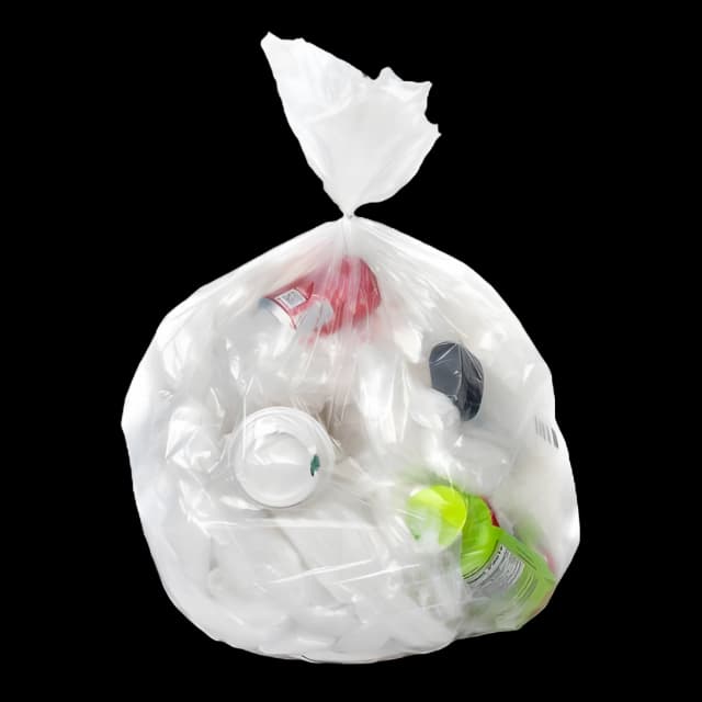 Trash Bag Colonial Bag 45 gal. Clear LLDPE 1 mil 40 X 46 Inch X-Seal Bottom Flat Pack