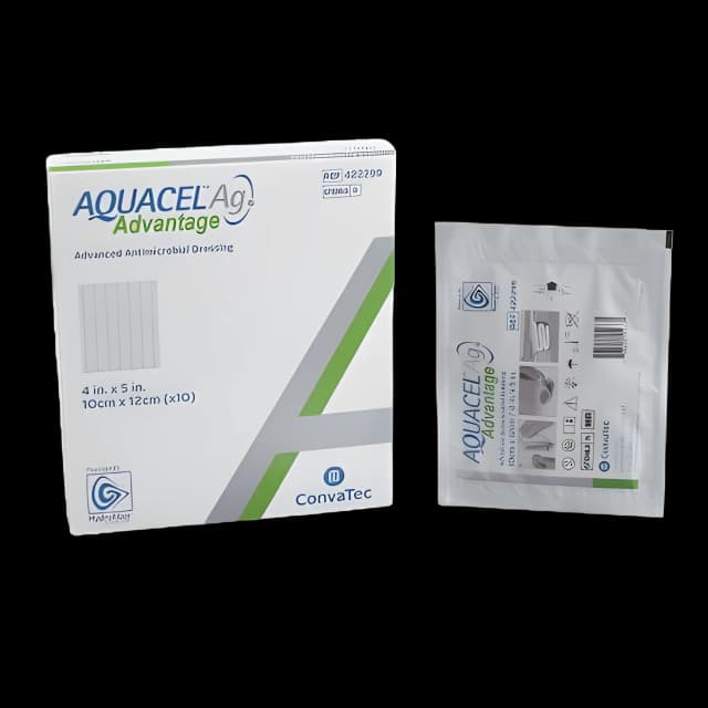 Aquacel Ag Advantage 4x5 Silver Hydrofiber Dressing - Wound Care