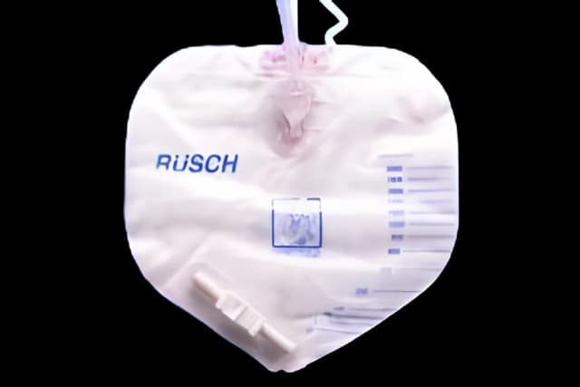 Urinary Drain Bag Rusch® Premium Anti-Reflux Valve Sterile 2000 mL Vinyl