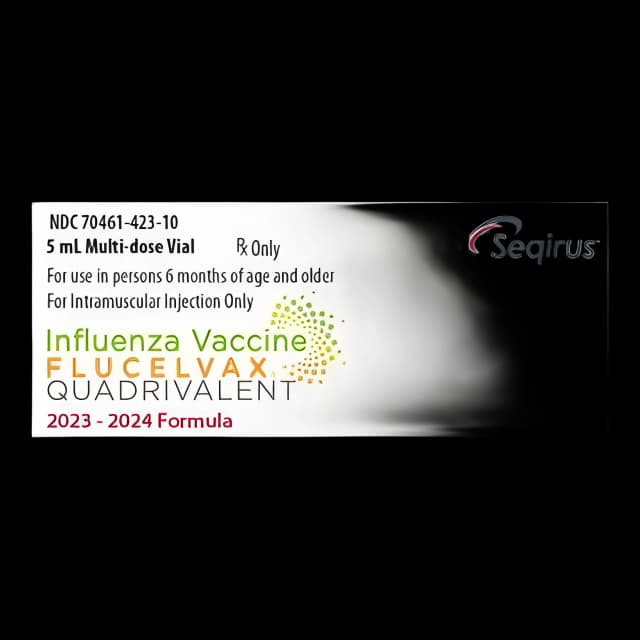 Flucelvax® Quadrivalent 2023 - 2024 Flu Vaccine 60 mcg / 0.5 mL Indicated for People 6 Months of Age and Older Multiple-Dose Vial 5 mL