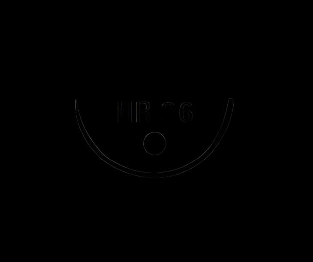 Absorbable Suture with Needle Novosyn® Polyglycolide HR 26 1/2 Circle Taper Point Needle Size 2 - 0 Braided - C0068042