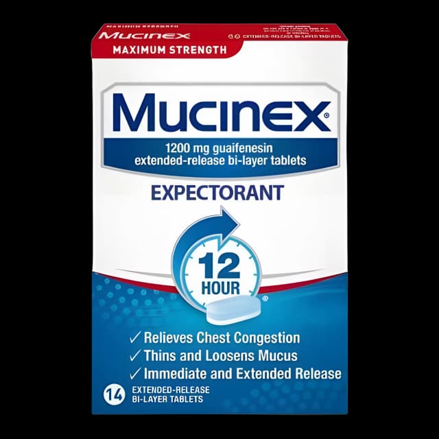Mucinex 1,200 mg Cold & Cough Relief Tablets - 28 Ct