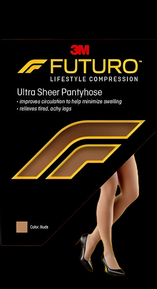 3M Futuro Energizing Compression Pantyhose - Large Nude
