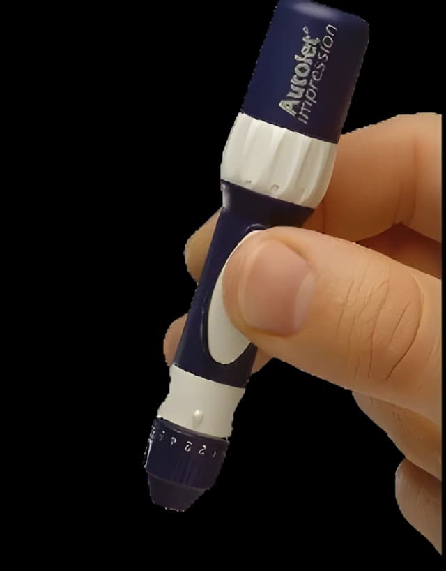 Lancing Device Autolet Plus Push Button Activation Multiple Sites