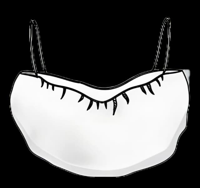 Beard Cover One Size Fits Most White Ear Loop