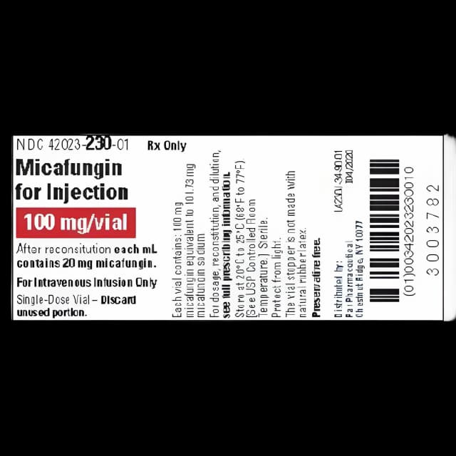 Micafungin Sodium 100 mg Injection Single-Dose Vial - 42023023010