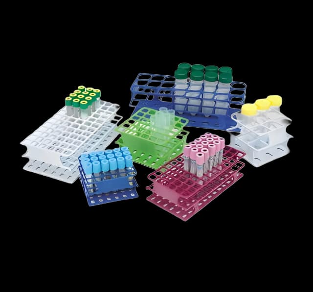 Freezer Test Tubes Test Tube Rack 72 Place 13 mm Tube Size Green 2-1/3 X 4-1/8 X 8 Inch
