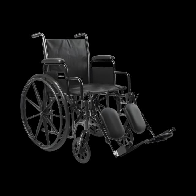 McKesson 18" Dual Axle Wheelchair w/ Elevating Leg Rests