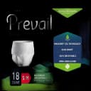 Unisex Adult Absorbent Underwear Prevail® Pull On with Tear Away Seams Small / Medium Disposable Heavy Absorbency