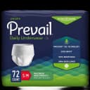 Unisex Adult Absorbent Underwear Prevail® Pull On with Tear Away Seams Small / Medium Disposable Heavy Absorbency