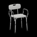 Nova Padded Shower Chair with Removable Back - 275 lbs Capacity