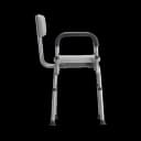 Nova Padded Shower Chair with Removable Back - 275 lbs Capacity
