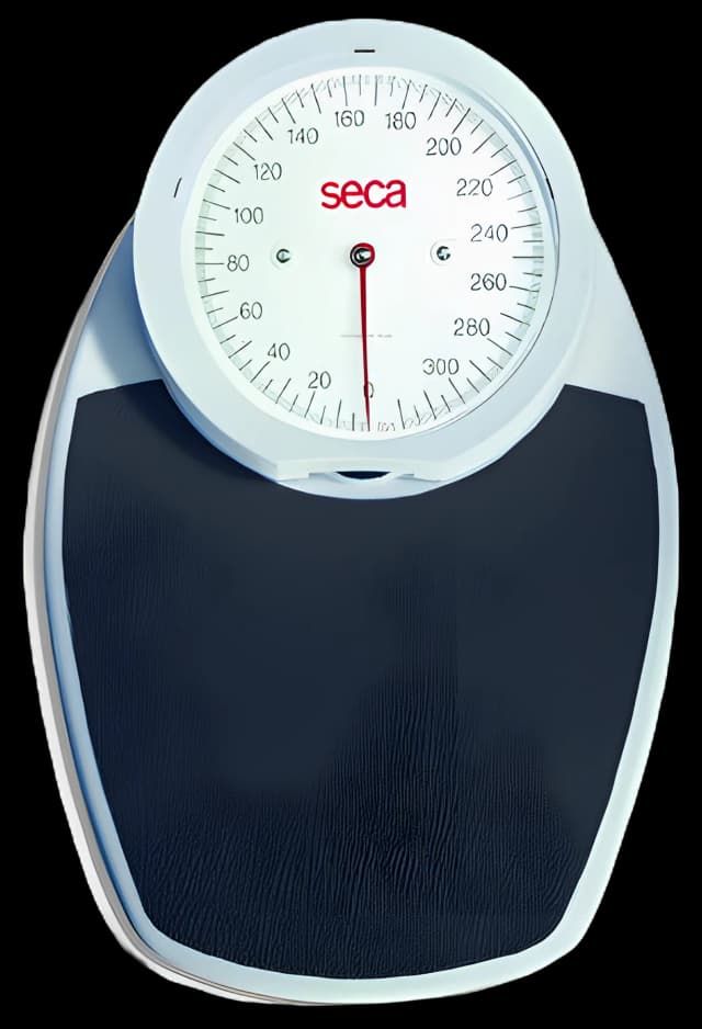 Mechanical Floor Scale seca® 750 Dial Display 330 lbs. Capacity White Analog