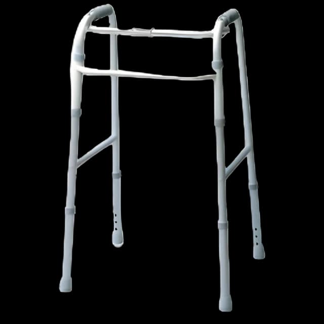 Single Release Walker Adjustable Height Lumex® Aluminum Frame 300 lbs. Weight Capacity 32-1/2 to 39-1/2 Inch Height - 613070A - 1