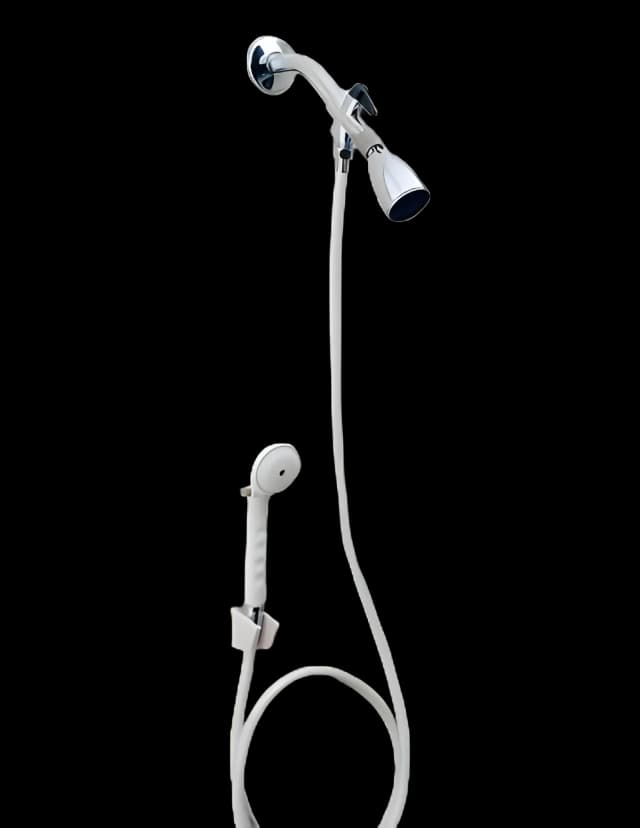 Handheld Shower Spray with Diverter Valve Carex® 80 Inch Hose