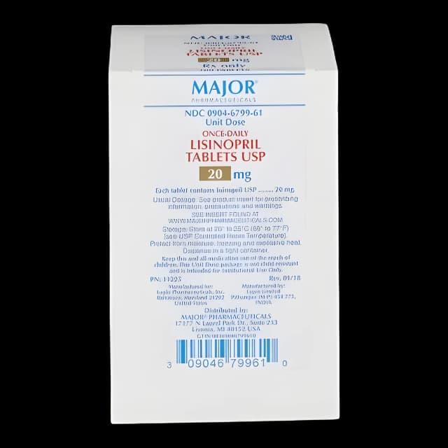 Lisinopril 20mg Tablets - Control Hypertension