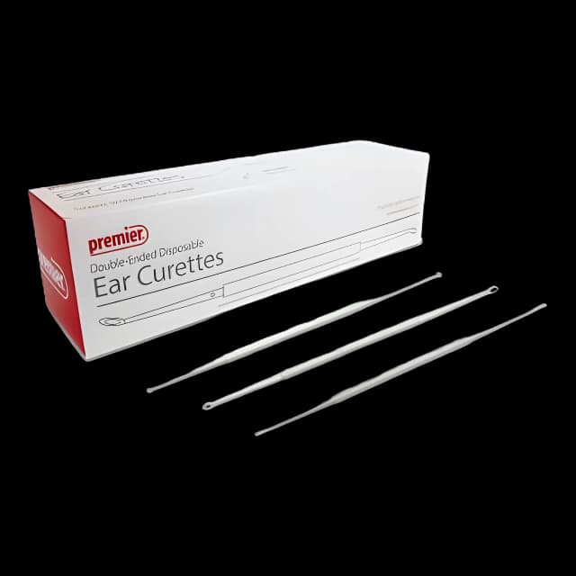 Ear Curette premier® 7-1/2 Inch Length Double-ended Handle Curved Loop Tip