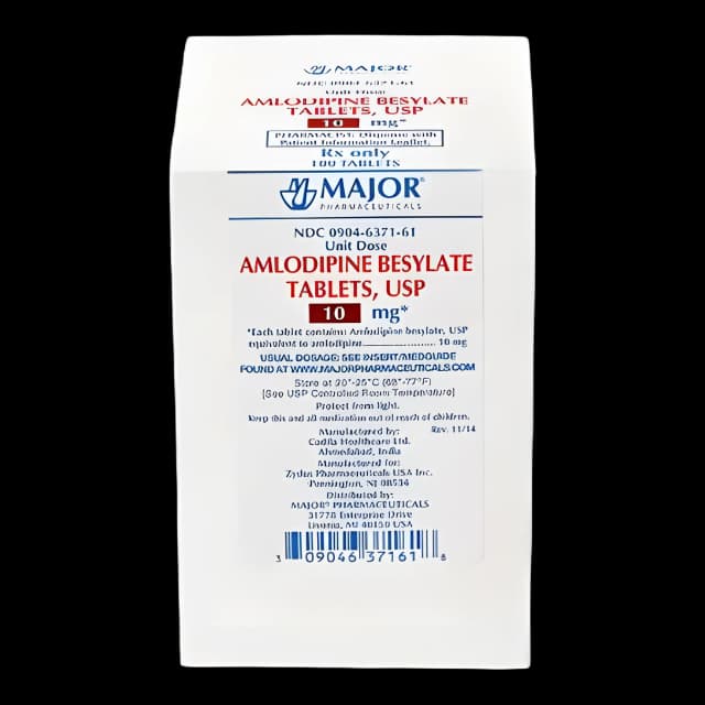 Buy Amlodipine Besylate 10mg Tablets - Major Pharmaceuticals