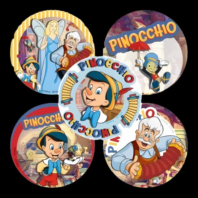 SmileMakers® 100 per Box Pinocchio Classic Sticker 2-1/2 Inch
