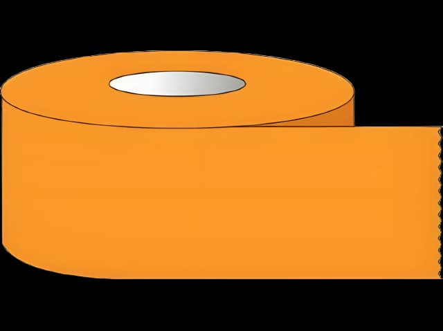 Blank Label Tape Shamrock Multipurpose Label Orange 1/2 X 500 Inch