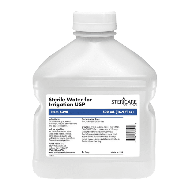 Sterile Water for Irrigation not for injection - 500mL Bottle