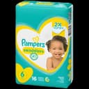 High Absorbency Unisex Baby Diapers - Pampers Swaddlers Size 6
