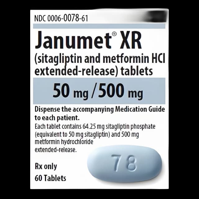 Janumet® XR Sitagliptin / Metformin HCl 50 mg - 500 mg Tablet Bottle 60 Tablets