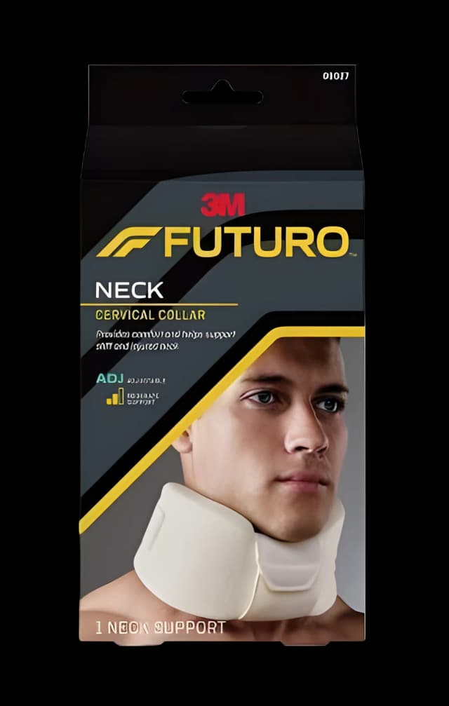 Cervical Collar 3M™ Futuro™ Moderate Support Adult One Size Fits Most One-Piece / Chin Strap 2-1/2 to 5 Inch Height 11 to 20 Inch Circumference