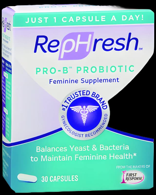 RepHresh Pro-B Probiotic Supplement for Feminine Health - 30 Caps
