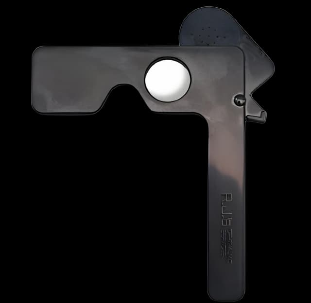 Mask Occluder Handheld Style Molded Type Black