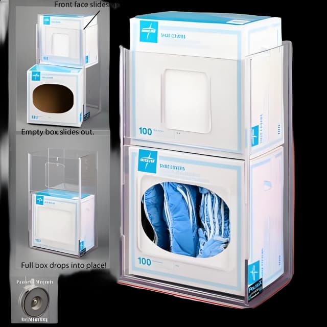 Poltex Magnet Mount Shoe Cover Holder - Acrylic