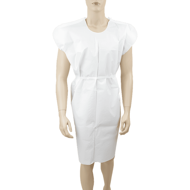 Patient Gown -3-ply T/P/T -(50/CS) color White