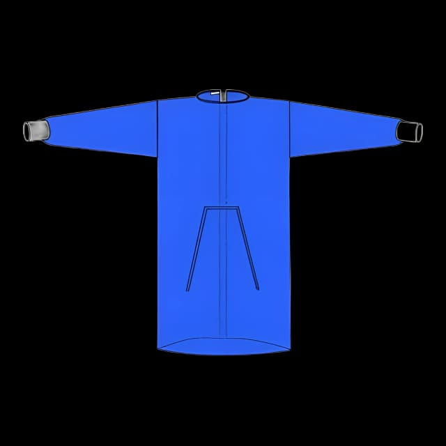 Protective Procedure Gown Welmed Large Blue NonSterile Not Rated Disposable